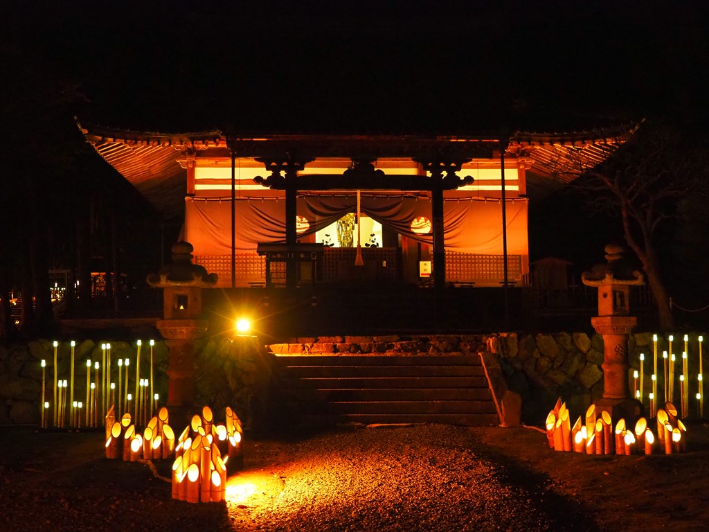 ひかりの京都　安祥寺のライトアップ　