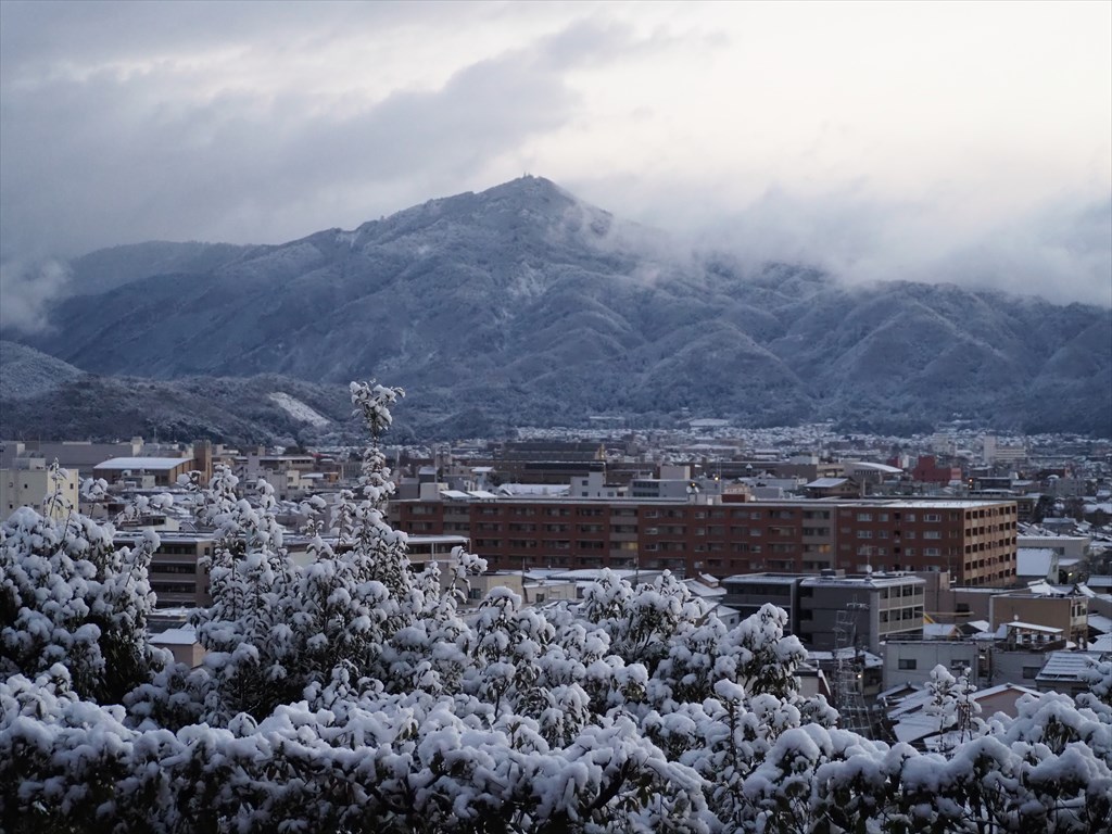 船岡山からの雪景色
