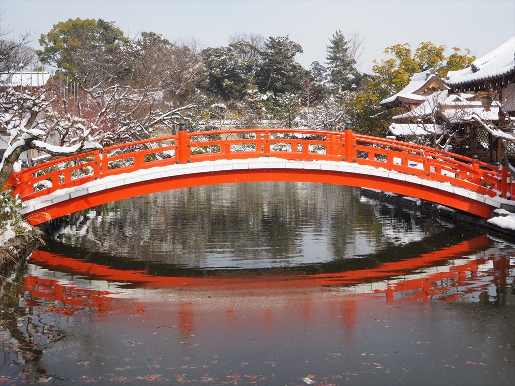 神泉苑の雪景色