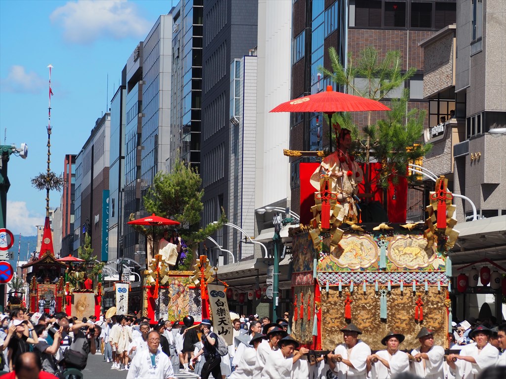 祇園祭　前祭の山鉾巡行　2023年