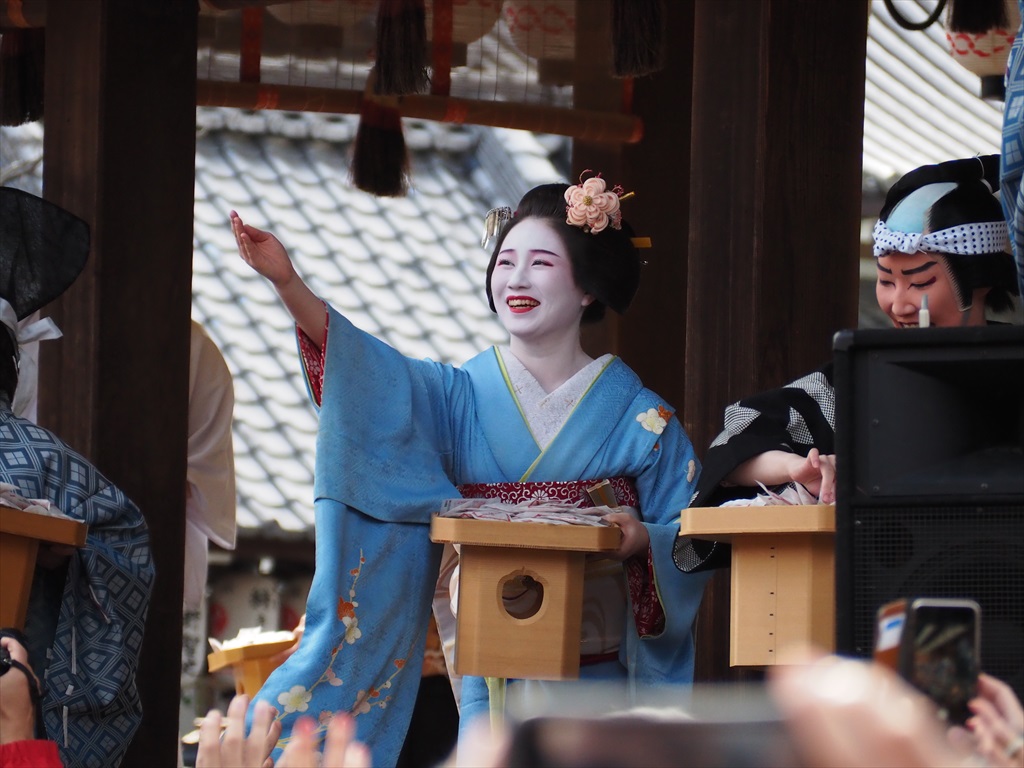 八坂神社の節分祭　舞妓さんによる舞踊奉納　2024年
